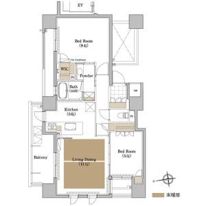 2LDK 間取り図