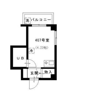 ワンルーム 間取り図