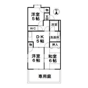 3DK 間取り図