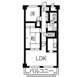 2LDK 間取り図