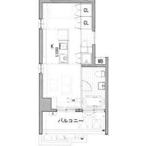 ワンルーム 間取り図