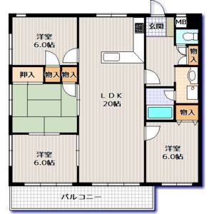 4LDK 間取り図