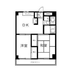 2DK 間取り図