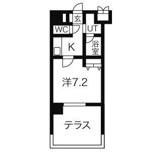1K 間取り図