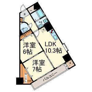 2LDK 間取り図