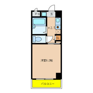 1K 間取り図