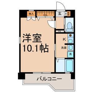 1K 間取り図