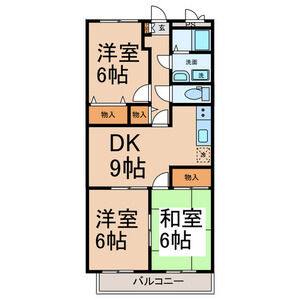 3DK 間取り図