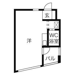 ワンルーム 間取り図