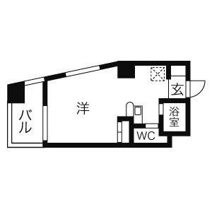1K 間取り図