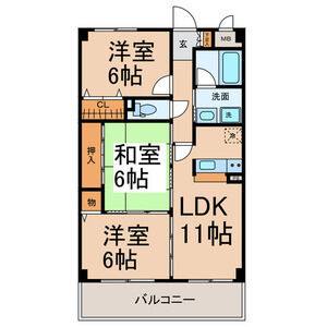 3LDK 間取り図