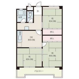 3DK 間取り図