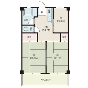 3K 間取り図