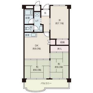 3DK 間取り図