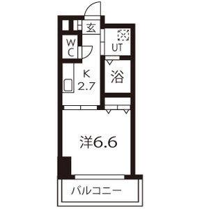 1K 間取り図