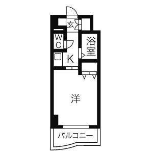 1K 間取り図
