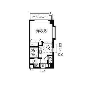 1K 間取り図