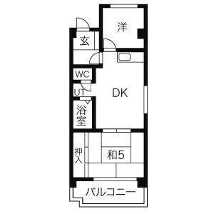 2DK 間取り図