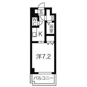 1K 間取り図