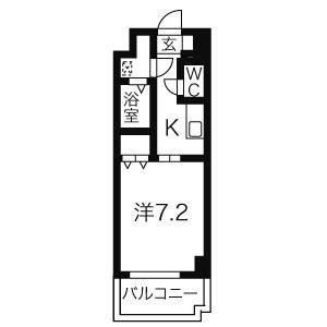 1K 間取り図