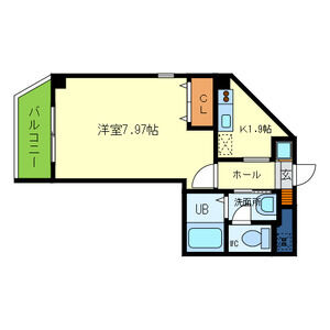 1K 間取り図