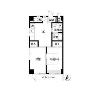 2DK 間取り図