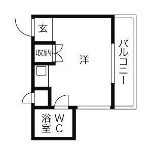 ワンルーム 間取り図