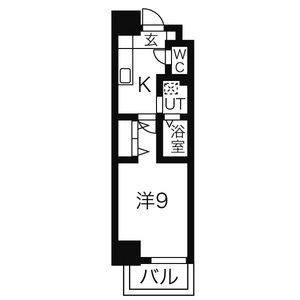 1K 間取り図