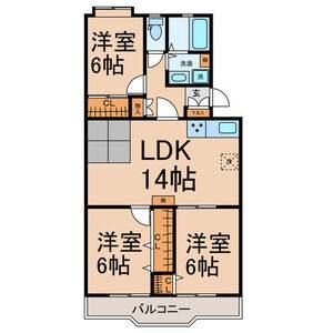 3LDK 間取り図