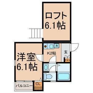 1K 間取り図
