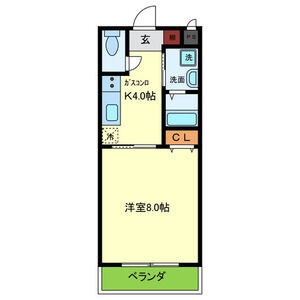 1K 間取り図
