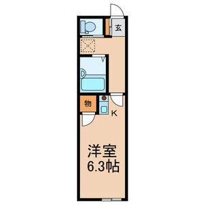 ワンルーム 間取り図