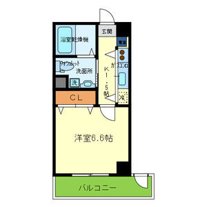 1K 間取り図