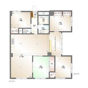3LDK 間取り図