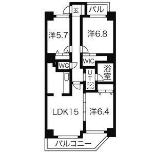3LDK 間取り図