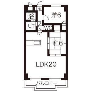 2LDK 間取り図