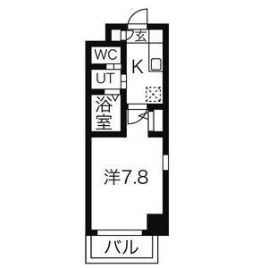 1K 間取り図