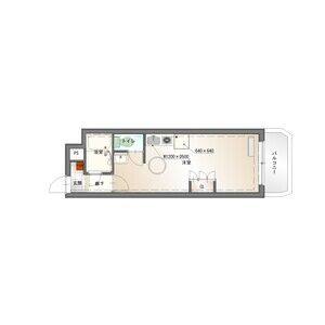 ワンルーム 間取り図