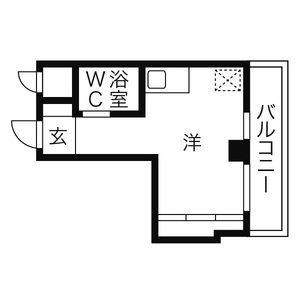 ワンルーム 間取り図