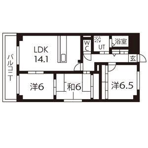 3LDK 間取り図