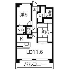 2LDK 間取り図