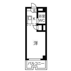 1K 間取り図