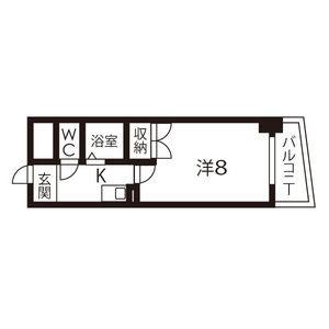 1K 間取り図