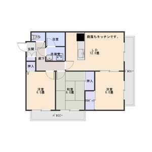 3LDK 間取り図