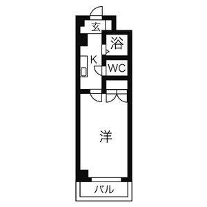 1K 間取り図