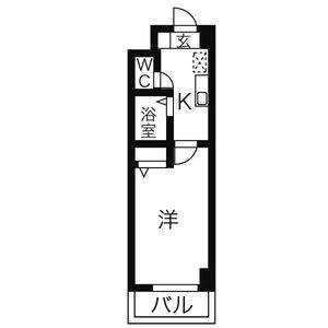 1K 間取り図