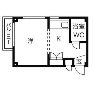 ワンルーム 間取り図