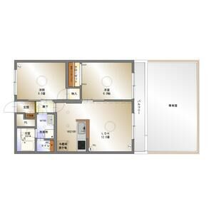 2LDK 間取り図