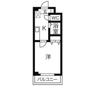 1K 間取り図