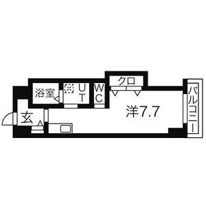 ワンルーム 間取り図